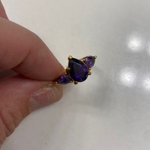 Amethyst 14k gold ring